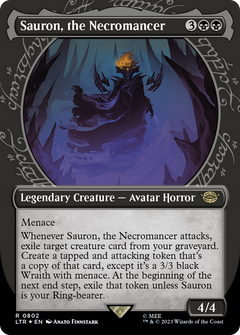 Sauron, the Necromancer (Showcase) (Surge Foil) (802) [The Lord of the Rings: Tales of Middle-earth] foil - Deck Out Gaming