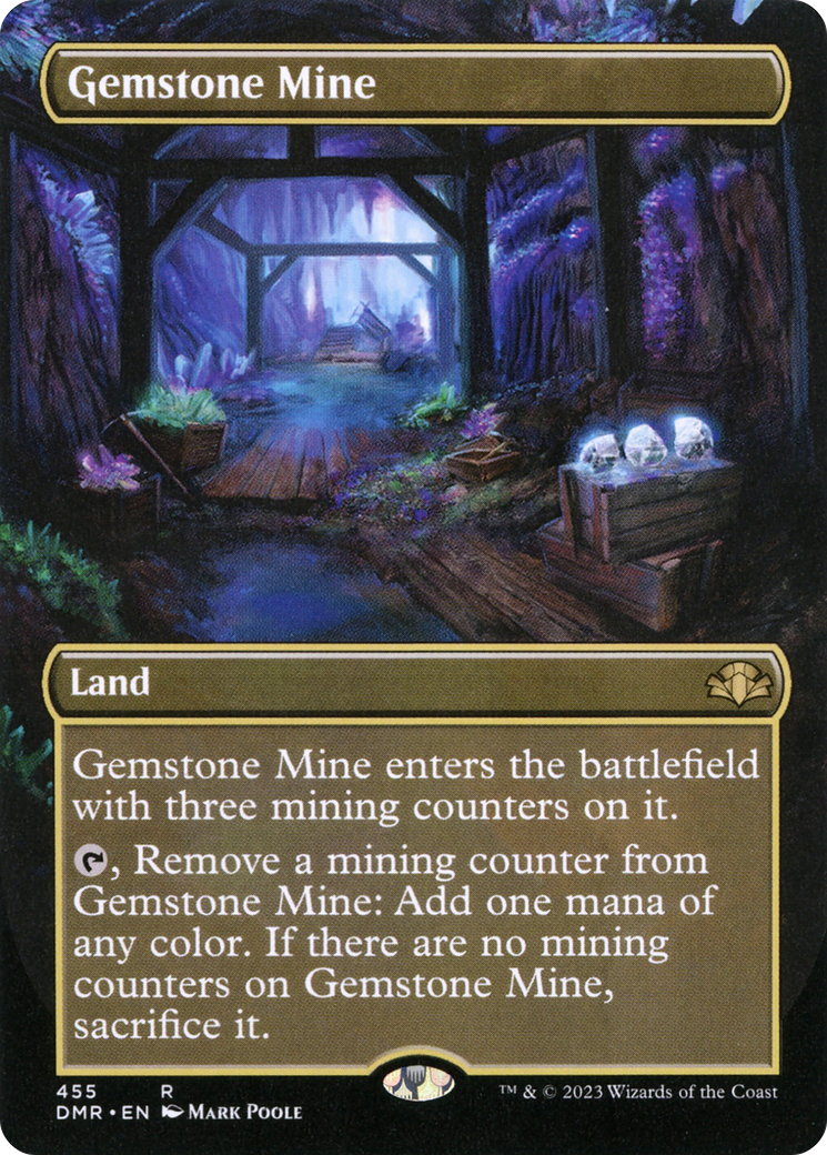 Gemstone Mine (Borderless) (455) [Dominaria Remastered] - Deck Out Gaming