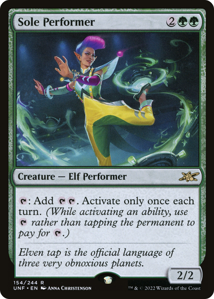 Sole Performer (154) [Unfinity] - Deck Out Gaming
