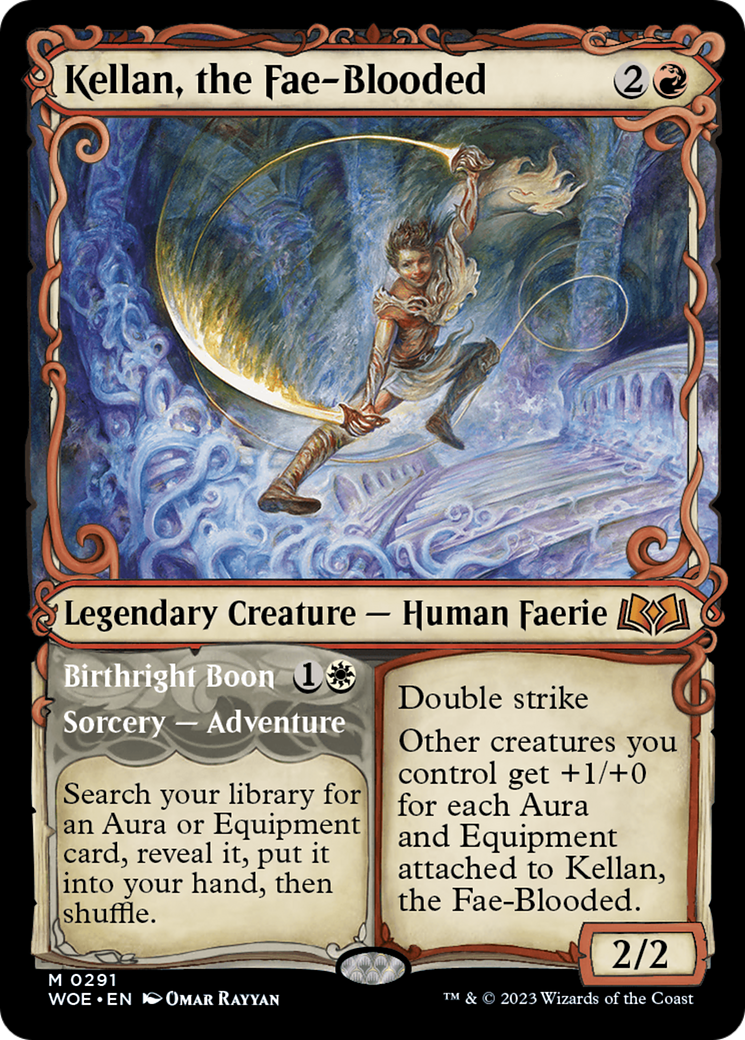 Kellan, the Fae-Blooded (Showcase) (291) [Wilds of Eldraine] foil - Deck Out Gaming
