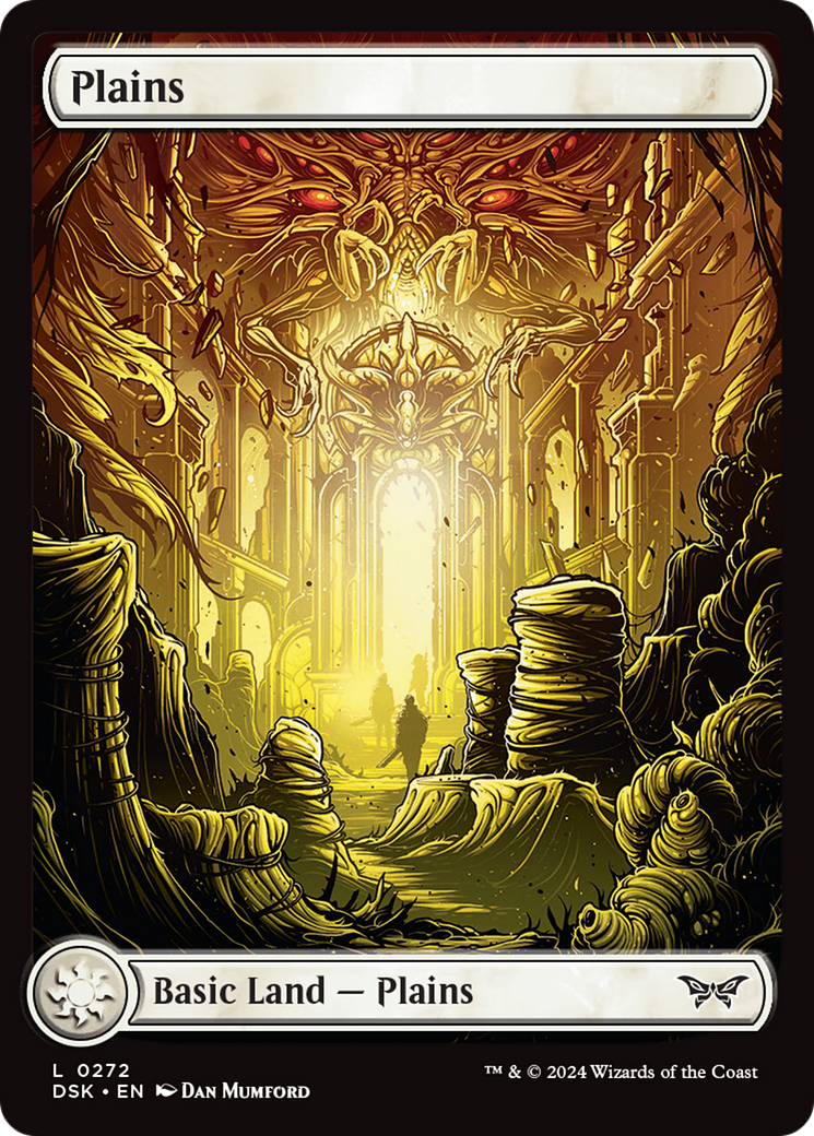 Plains (0272) - Full Art (272) [Duskmourn: House of Horror] foil - Deck Out Gaming