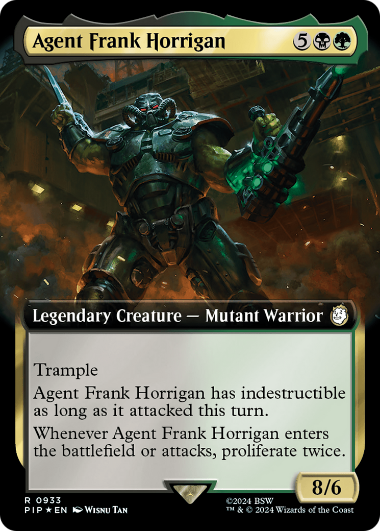 Agent Frank Horrigan (Extended Art) (Surge Foil) (933) [Fallout] foil - Deck Out Gaming