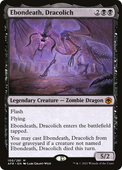 Ebondeath, Dracolich (100) [Adventures in the Forgotten Realms] - Deck Out Gaming