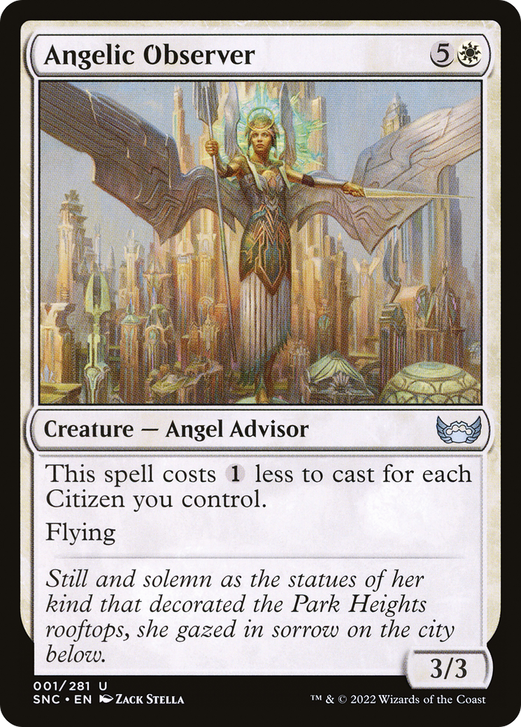 Angelic Observer (1) [Streets of New Capenna] foil - Deck Out Gaming