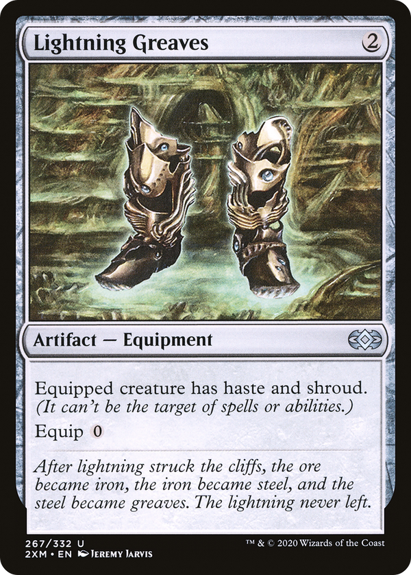 Lightning Greaves (267) [Double Masters] foil - Deck Out Gaming