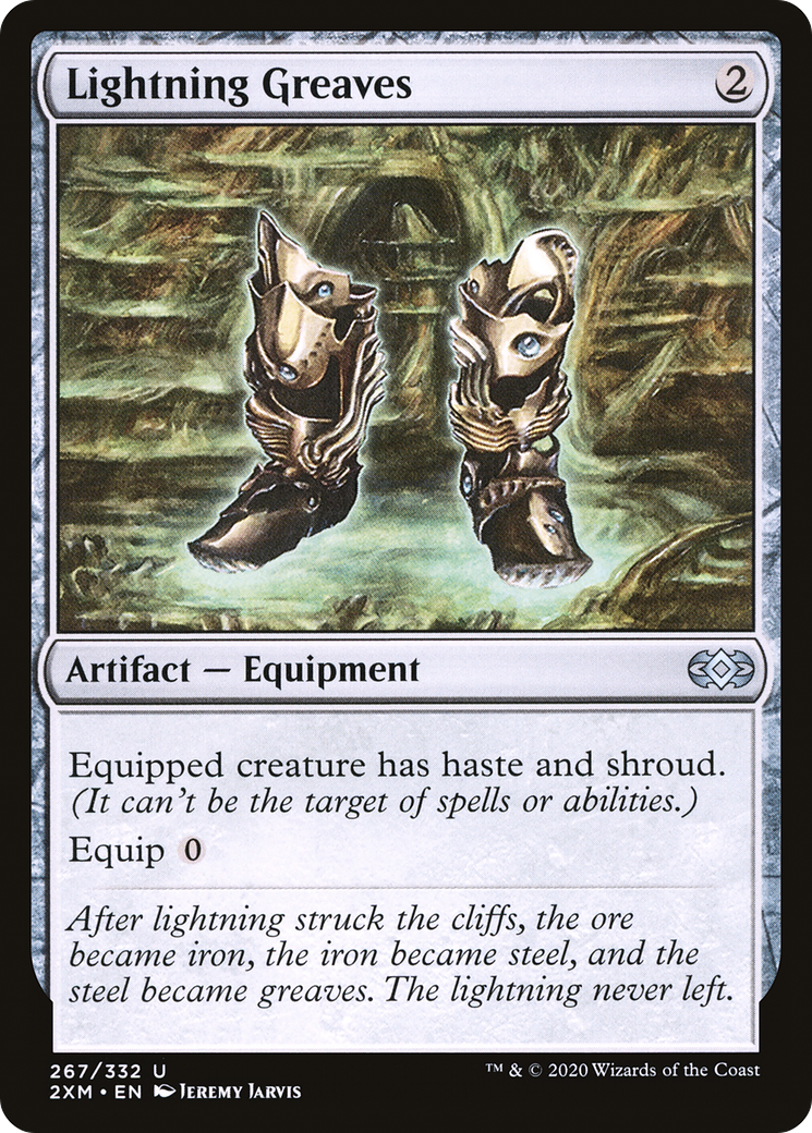 Lightning Greaves (267) [Double Masters] foil - Deck Out Gaming