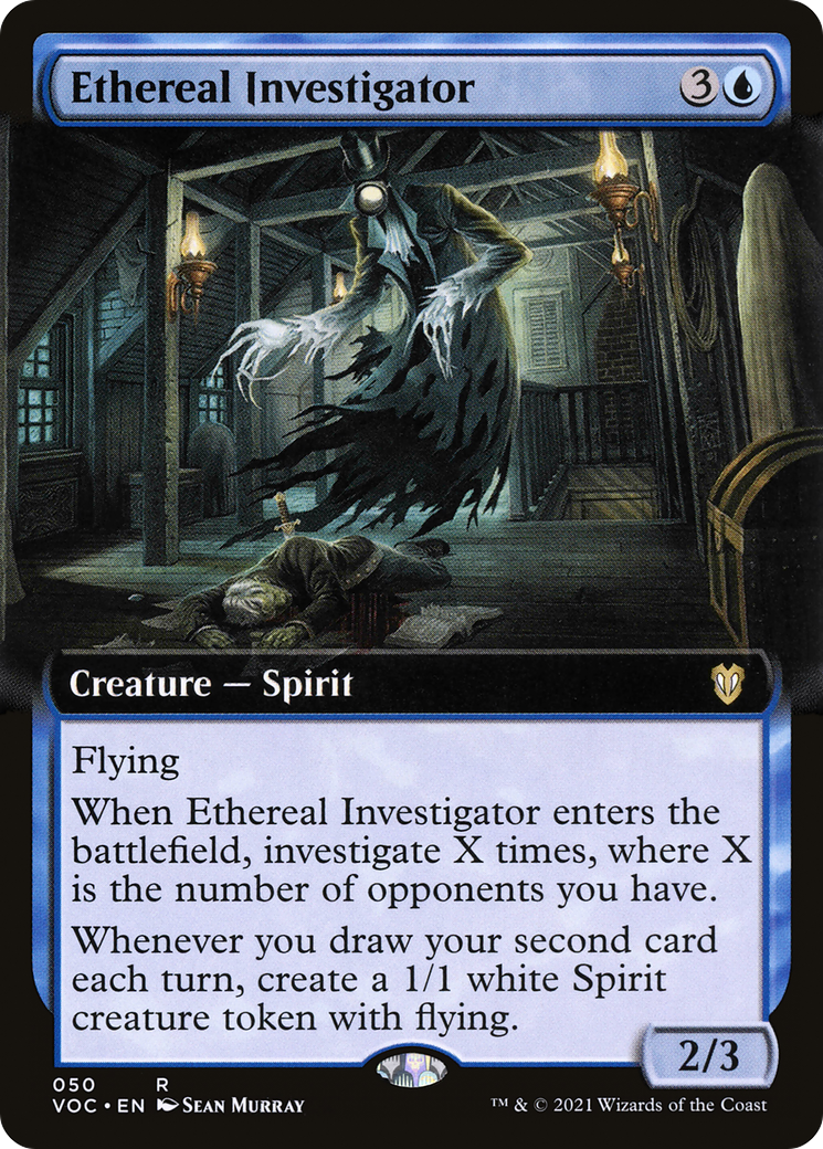 Ethereal Investigator (Extended Art) (50) [Commander: Innistrad: Crimson Vow] - Deck Out Gaming