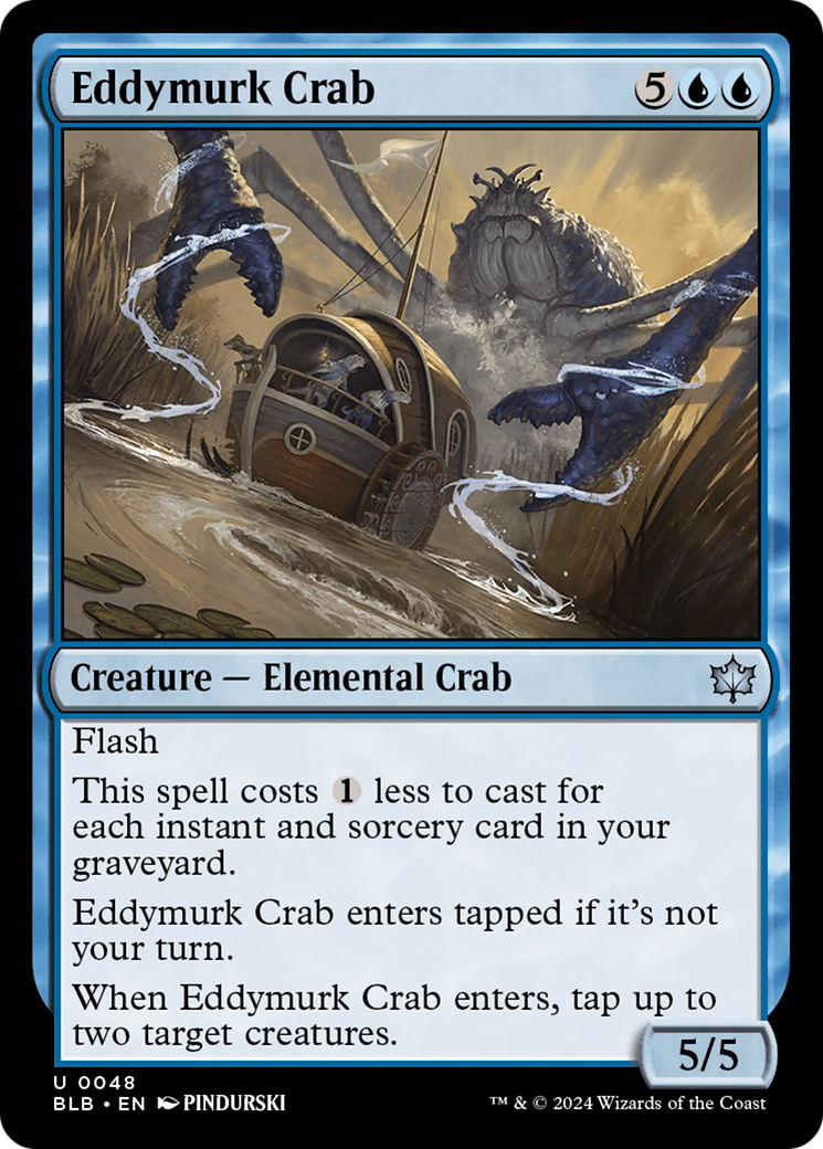 Eddymurk Crab (48) [Bloomburrow] foil - Deck Out Gaming