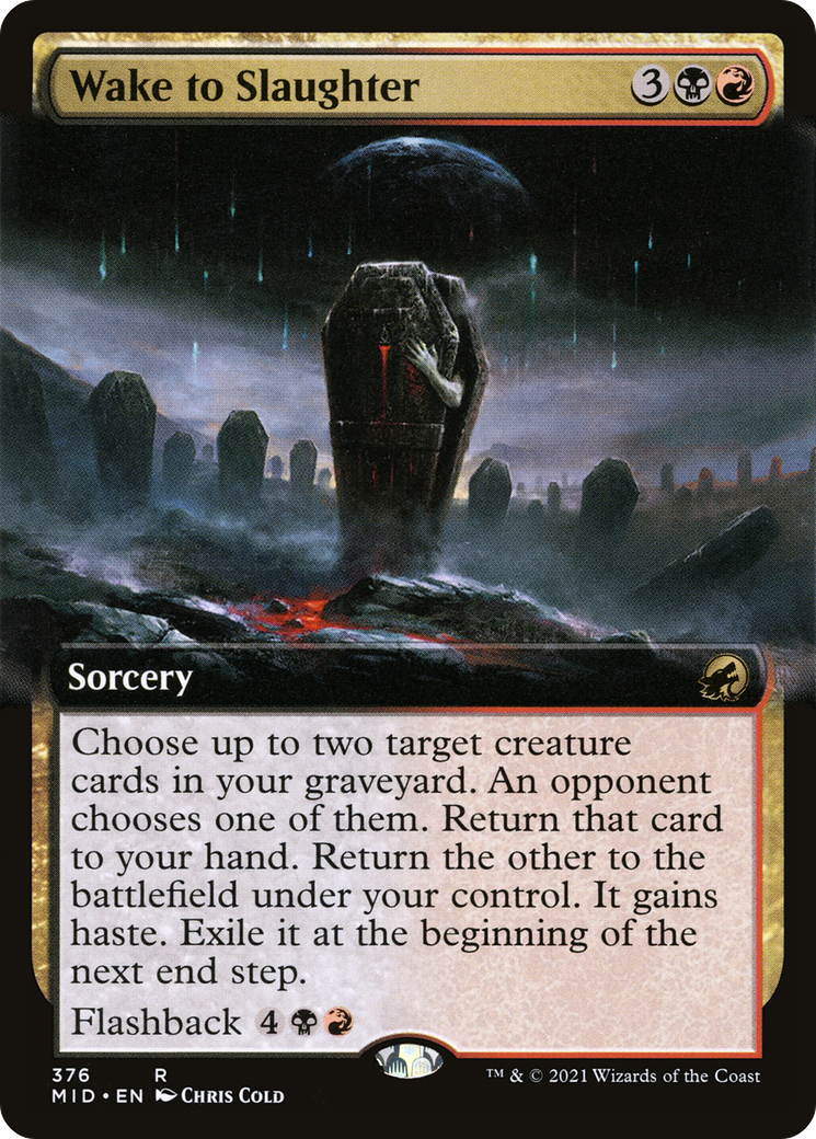 Wake to Slaughter (376) [Innistrad: Midnight Hunt] foil - Deck Out Gaming