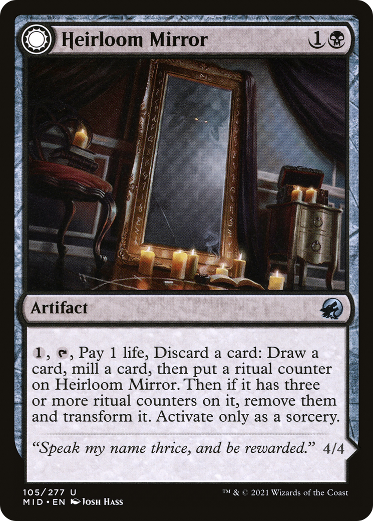 Heirloom Mirror // Inherited Fiend (105) [Innistrad: Midnight Hunt] foil - Deck Out Gaming