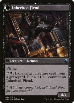 Heirloom Mirror // Inherited Fiend (105) [Innistrad: Midnight Hunt] foil - Deck Out Gaming