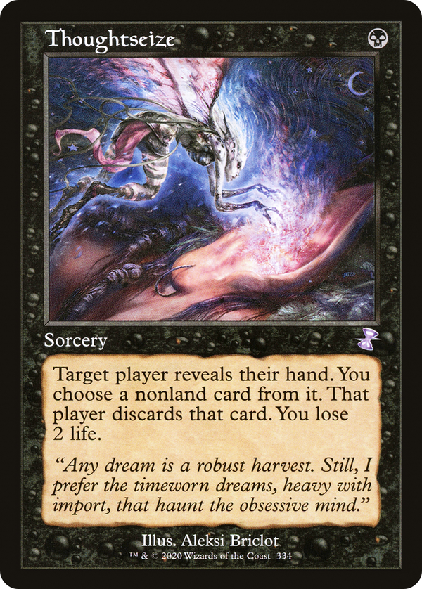 Thoughtseize (334) [Time Spiral Remastered] foil - Deck Out Gaming