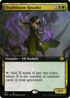 Deathbloom Ritualist (Extended Art) (353) [The Brothers' War] foil - Deck Out Gaming