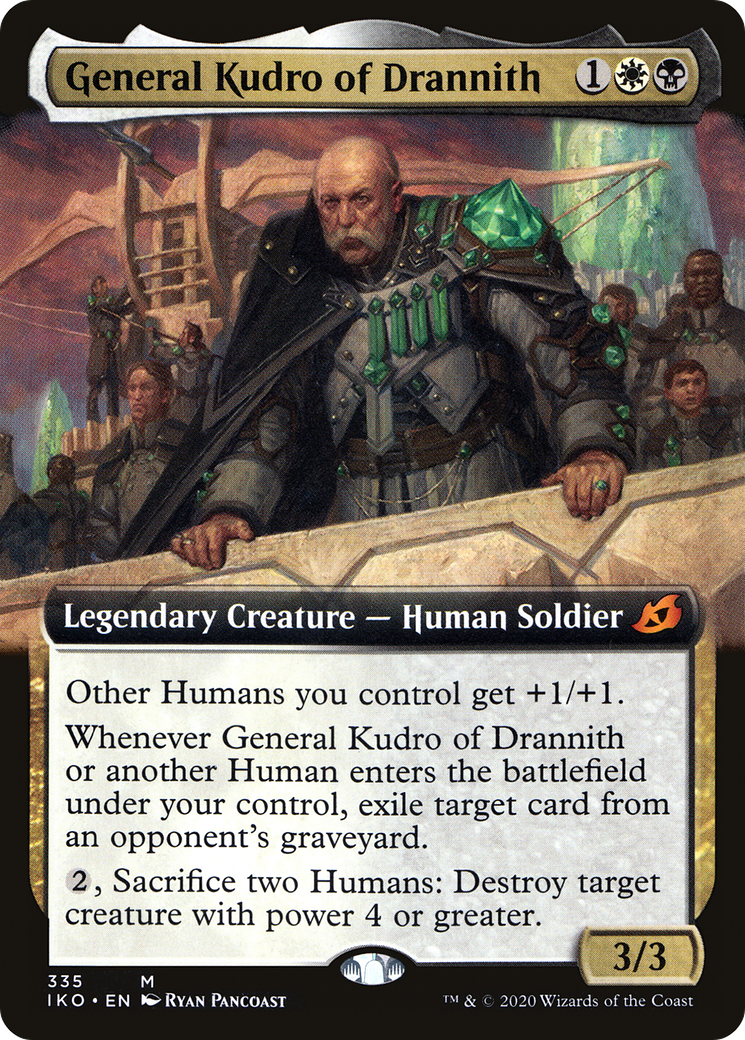 General Kudro of Drannith (Extended Art) (335) [Ikoria: Lair of Behemoths] foil - Deck Out Gaming