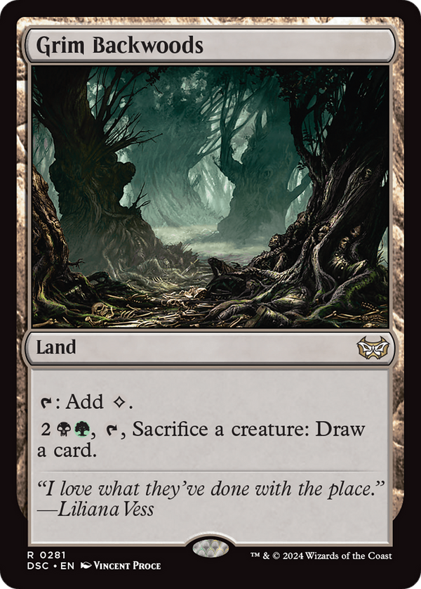 Grim Backwoods (281) [Duskmourn: House of Horror Commander] - Deck Out Gaming