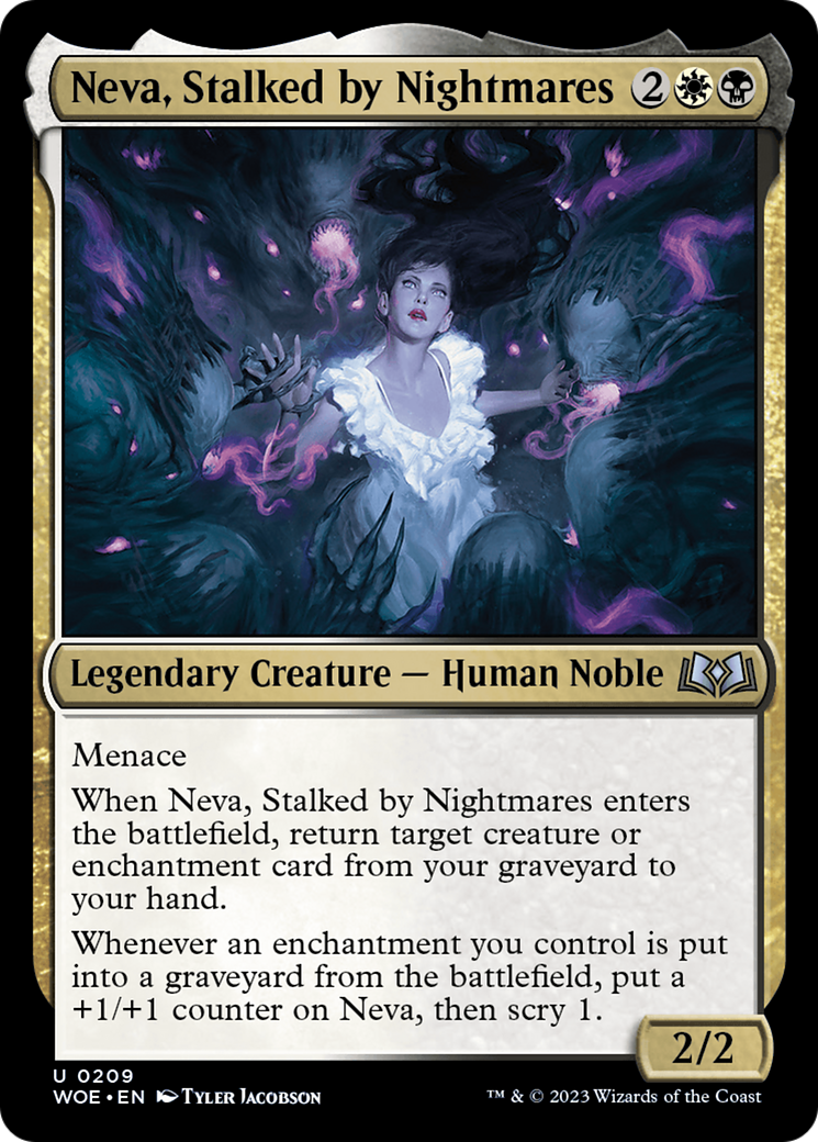 Neva, Stalked by Nightmares (209) [Wilds of Eldraine] - Deck Out Gaming