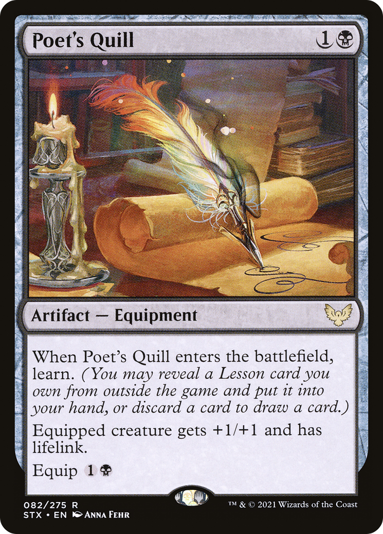 Poet's Quill (82) [Strixhaven: School of Mages] foil - Deck Out Gaming