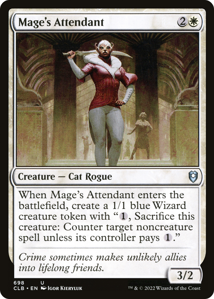 Mage's Attendant (698) [Commander Legends: Battle for Baldur's Gate] - Deck Out Gaming