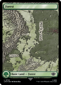 Forest (0722) (Surge Foil) (722) [The Lord of the Rings: Tales of Middle-earth] foil - Deck Out Gaming