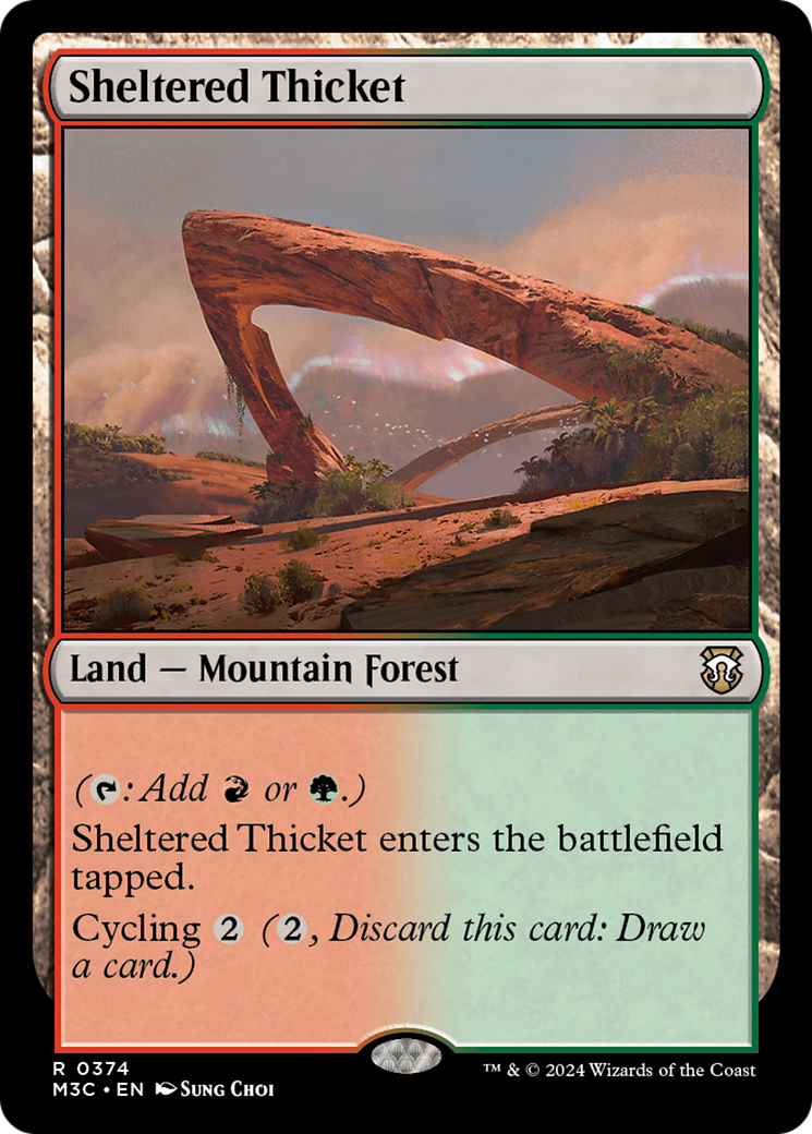 Sheltered Thicket (374) [Modern Horizons 3 Commander] - Deck Out Gaming