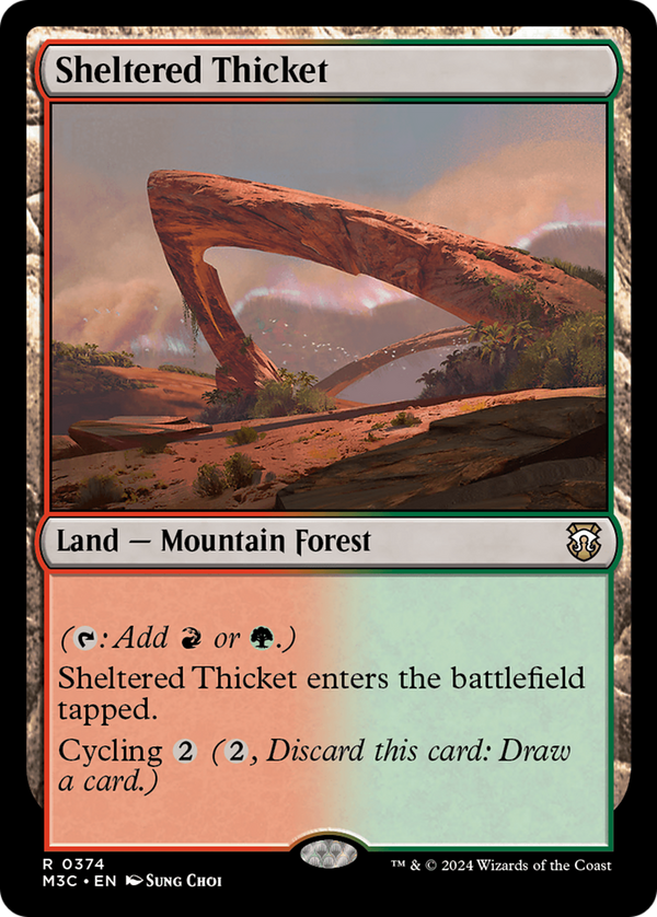 Sheltered Thicket (374) [Modern Horizons 3 Commander] - Deck Out Gaming