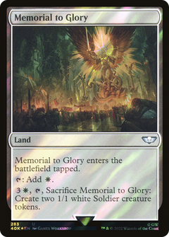 Memorial to Glory (Surge Foil) (283) [Warhammer 40,000 Commander] foil - Deck Out Gaming