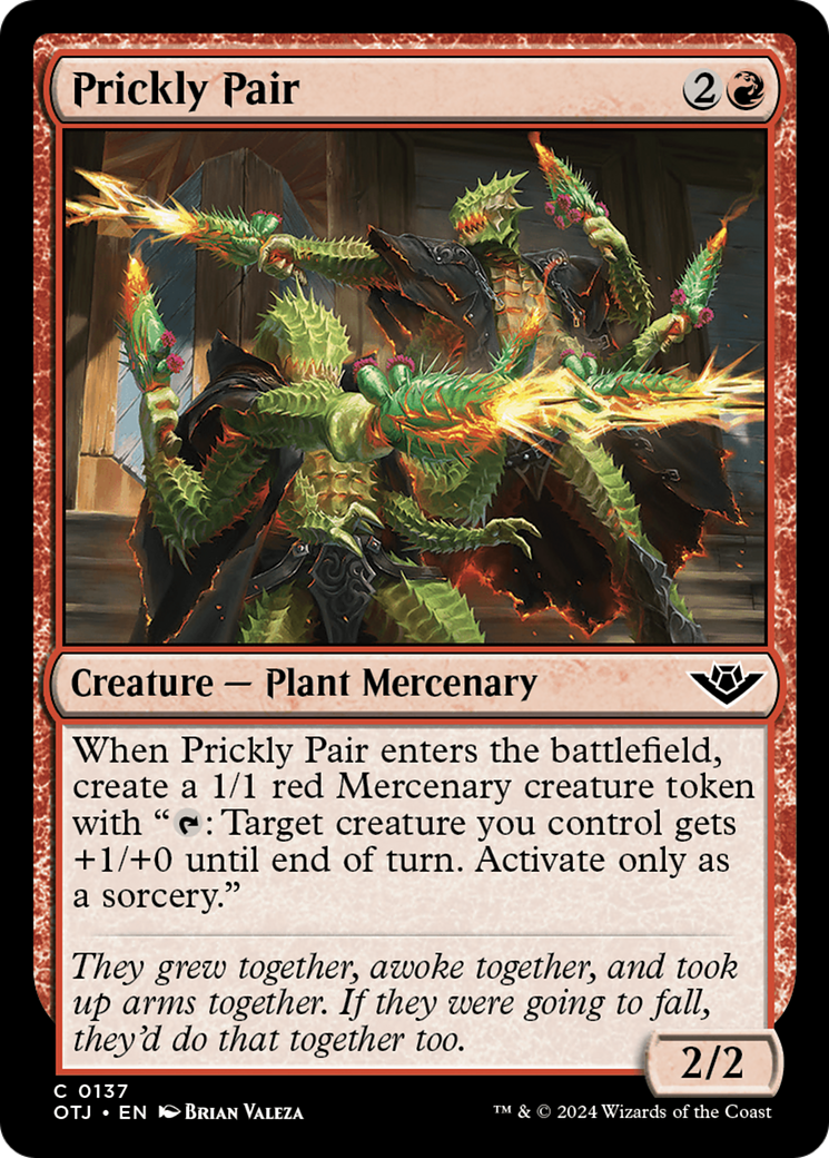 Prickly Pair (137) [Outlaws of Thunder Junction] foil - Deck Out Gaming