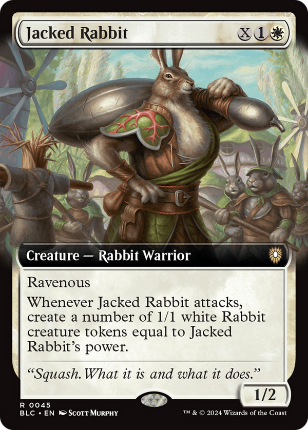 Jacked Rabbit (Extended Art) (45) [Bloomburrow Commander] - Deck Out Gaming