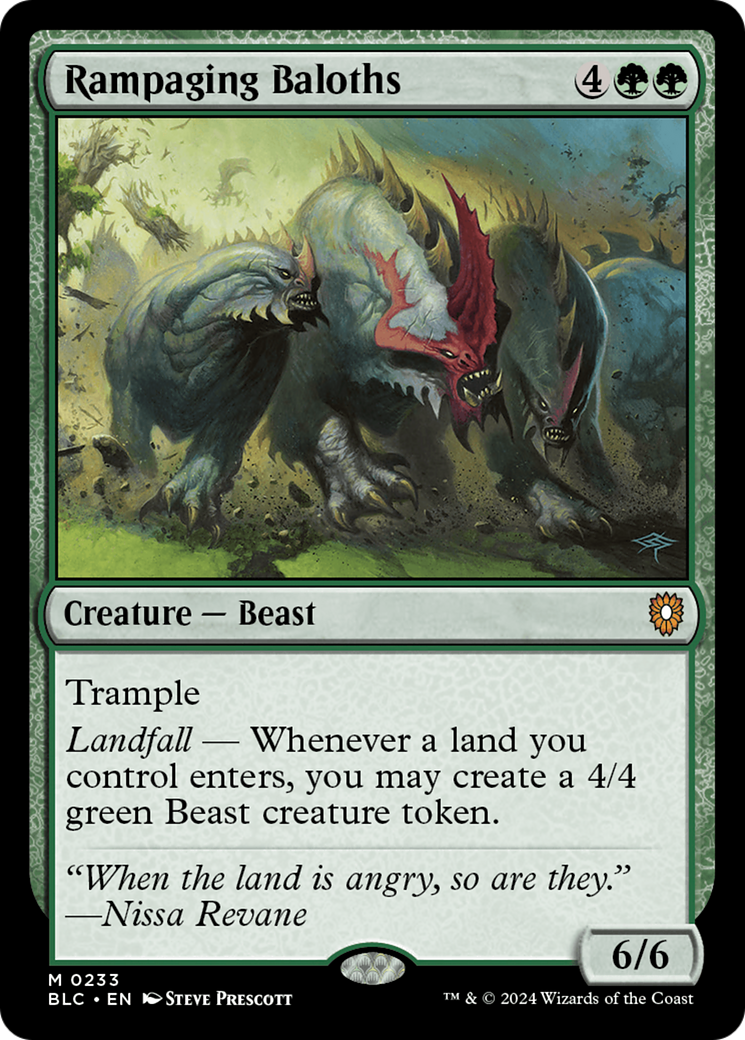 Rampaging Baloths (233) [Bloomburrow Commander] - Deck Out Gaming