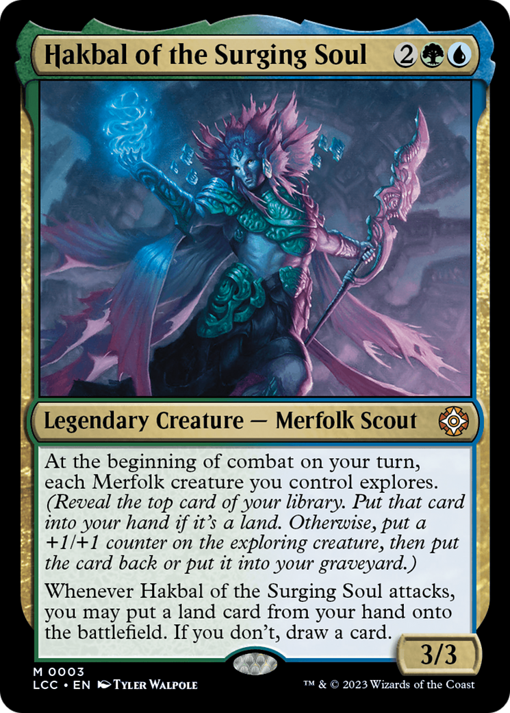 Hakbal of the Surging Soul (3) [The Lost Caverns of Ixalan Commander] foil - Deck Out Gaming