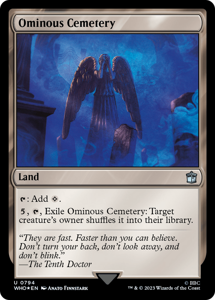 Ominous Cemetery (Surge Foil) (794) [Doctor Who] foil - Deck Out Gaming