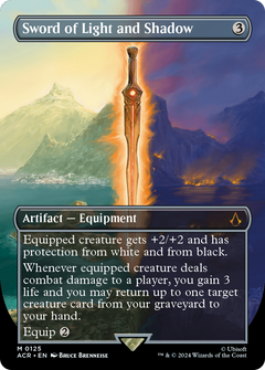 Sword of Light and Shadow (Borderless) (125) [Assassin's Creed] foil - Deck Out Gaming