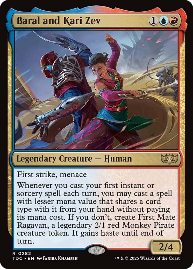 Baral and Kari Zev (282) [Commander: Tarkir: Dragonstorm] - Deck Out Gaming