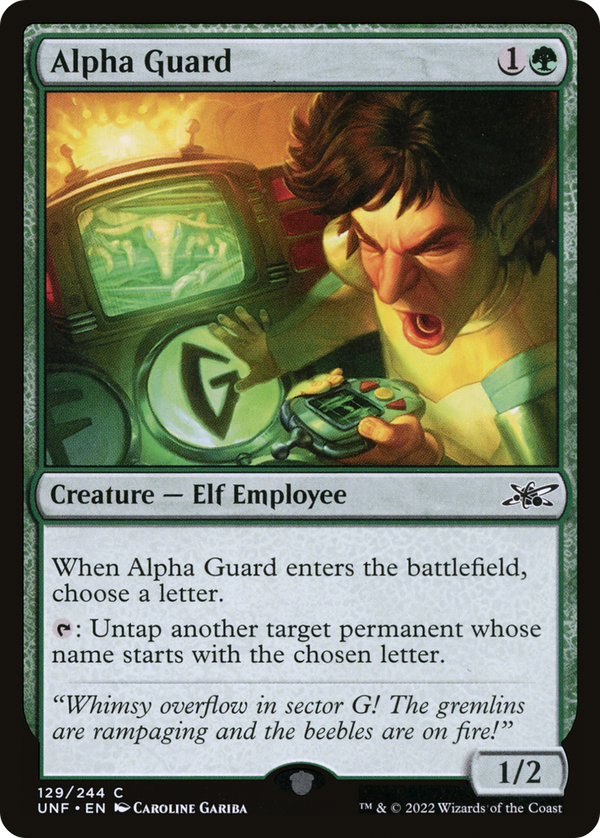 Alpha Guard (129) [Unfinity] - Deck Out Gaming