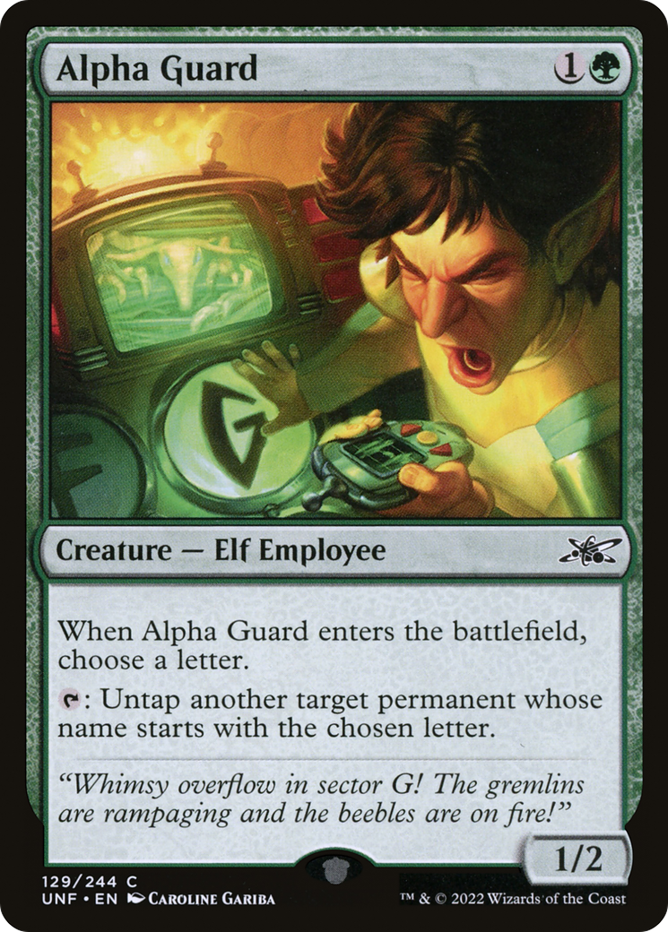 Alpha Guard (129) [Unfinity] - Deck Out Gaming