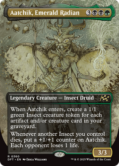 Aatchik, Emerald Radian (Borderless) (360) [Aetherdrift] foil - Deck Out Gaming