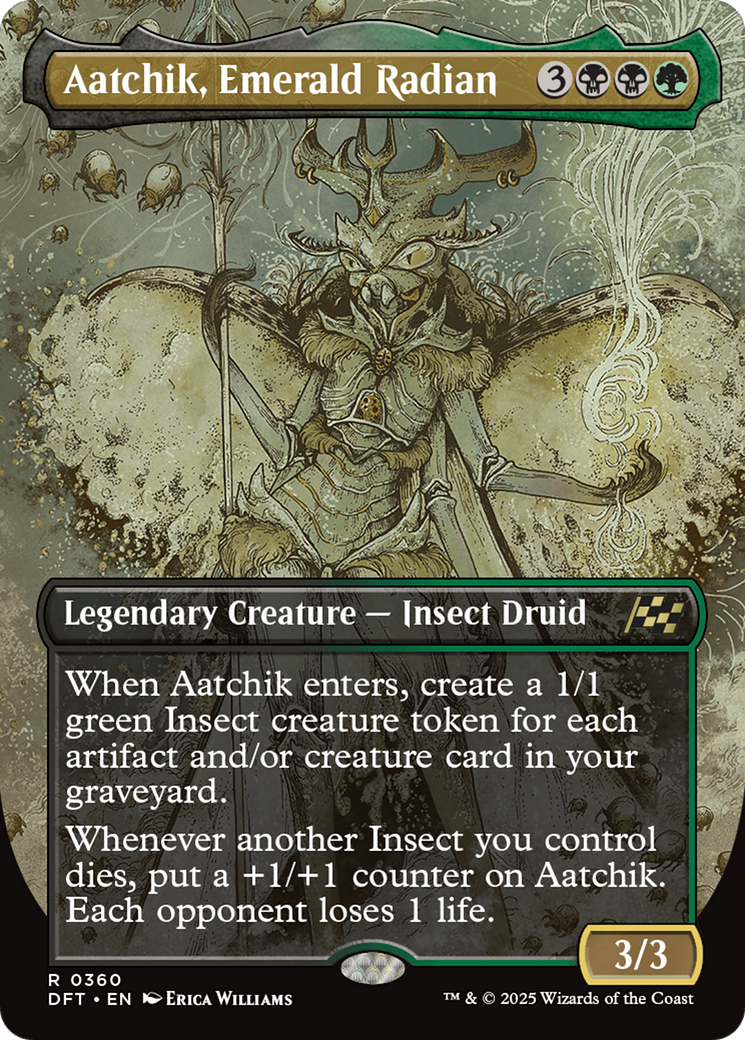 Aatchik, Emerald Radian (Borderless) (360) [Aetherdrift] - Deck Out Gaming