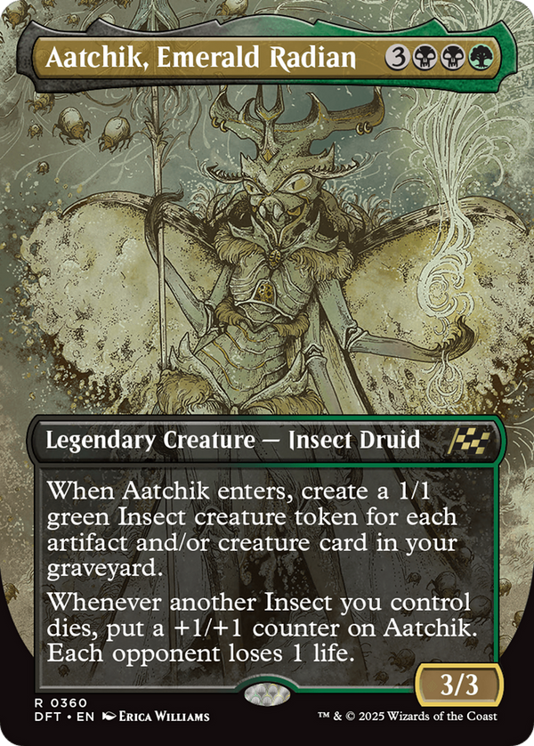 Aatchik, Emerald Radian (Borderless) (360) [Aetherdrift] - Deck Out Gaming