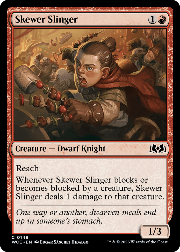 Skewer Slinger (149) [Wilds of Eldraine] foil - Deck Out Gaming