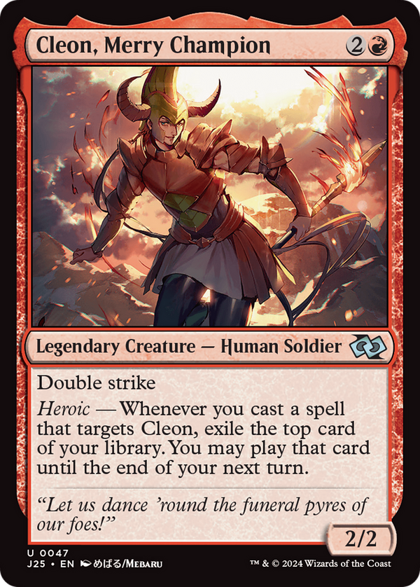 Cleon, Merry Champion (Anime) (47) [Foundations Jumpstart] - Deck Out Gaming