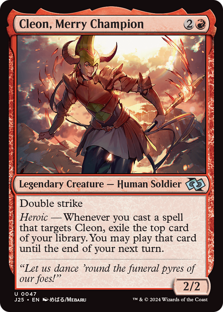 Cleon, Merry Champion (Anime) (47) [Foundations Jumpstart] - Deck Out Gaming