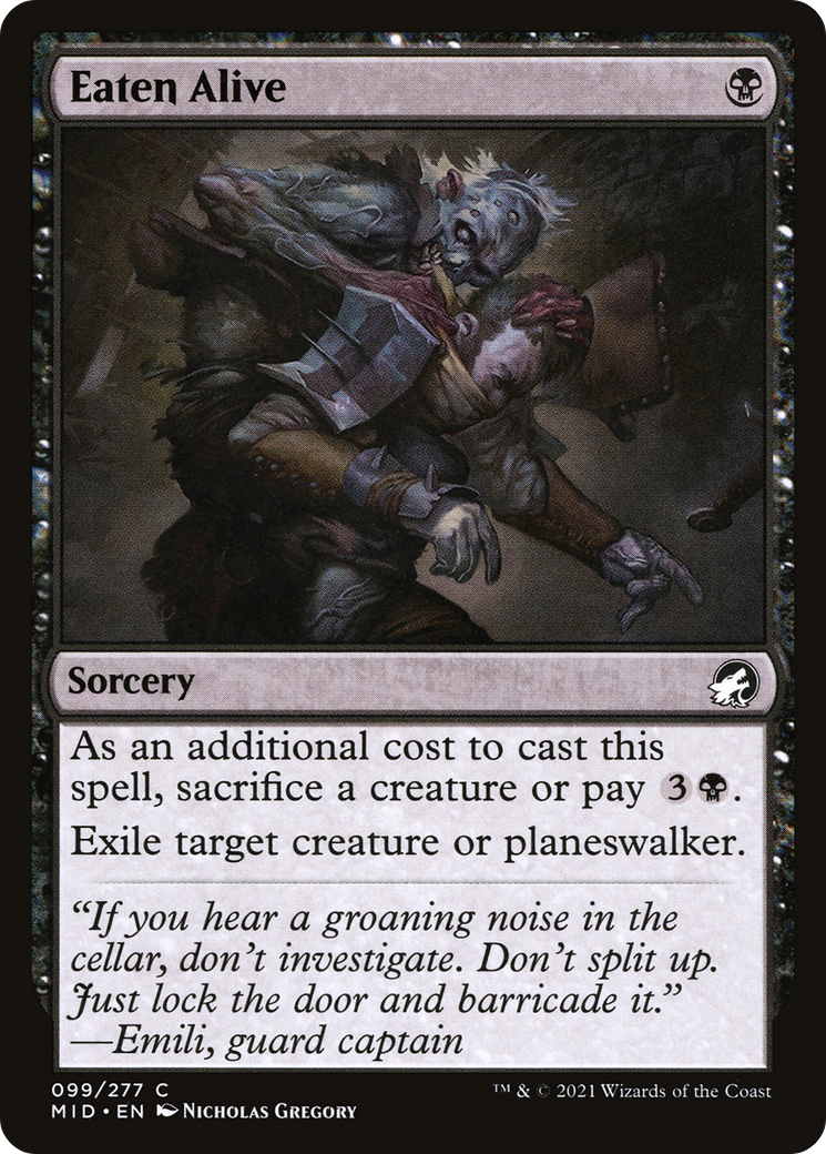Eaten Alive (99) [Innistrad: Midnight Hunt] foil - Deck Out Gaming