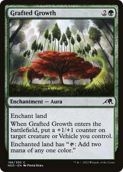 Grafted Growth (188) [Kamigawa: Neon Dynasty] foil - Deck Out Gaming