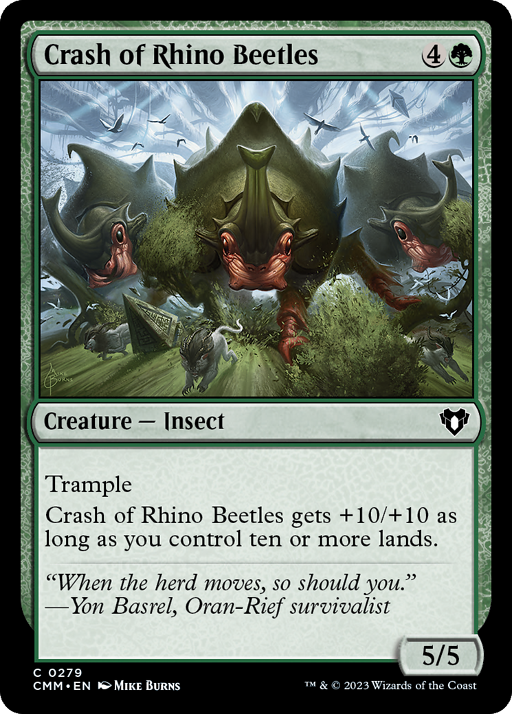 Crash of Rhino Beetles (279) [Commander Masters] - Deck Out Gaming
