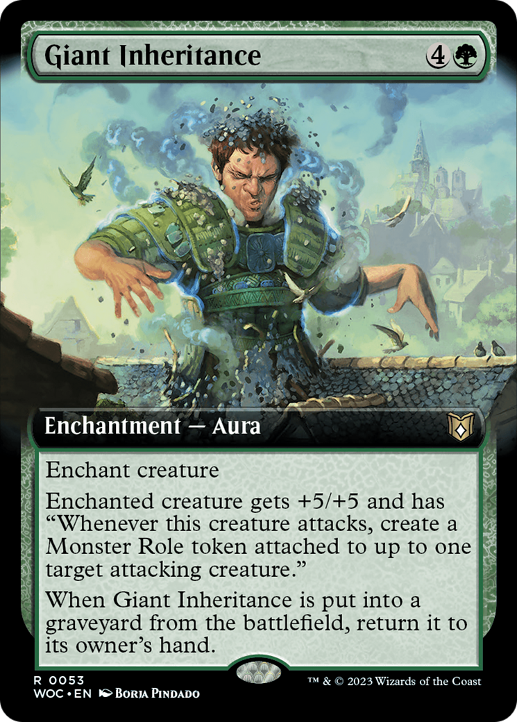 Giant Inheritance (Extended Art) (53) [Wilds of Eldraine Commander] - Deck Out Gaming