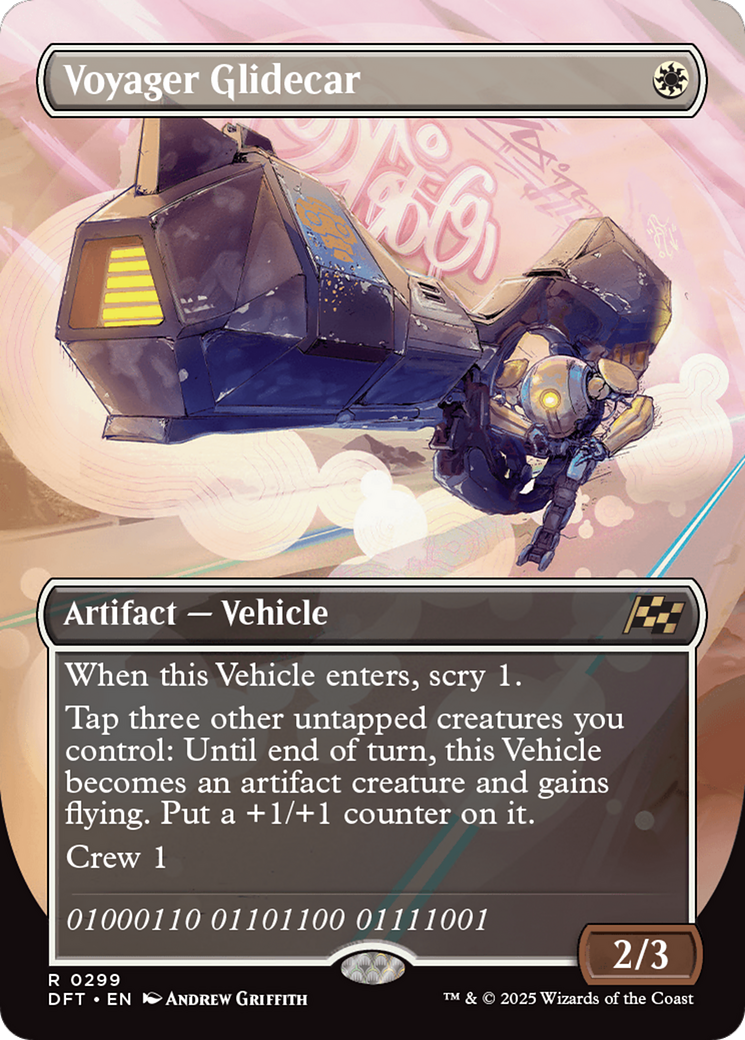 Voyager Glidecar (Borderless) (299) [Aetherdrift] - Deck Out Gaming