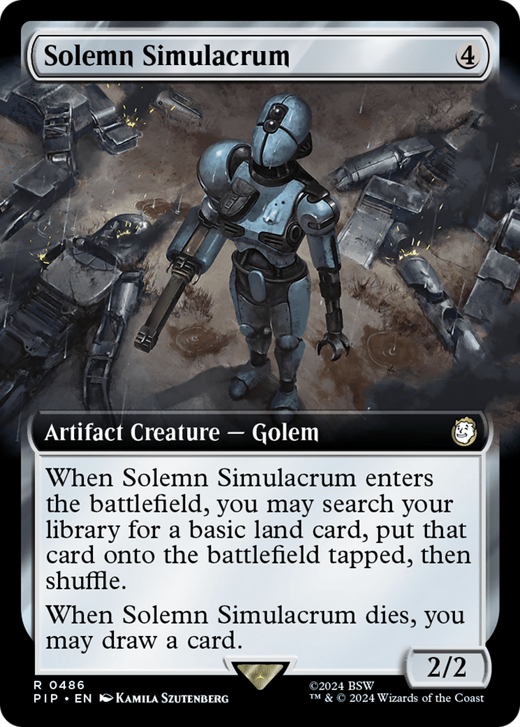 Solemn Simulacrum (Extended Art) (486) [Fallout] foil - Deck Out Gaming