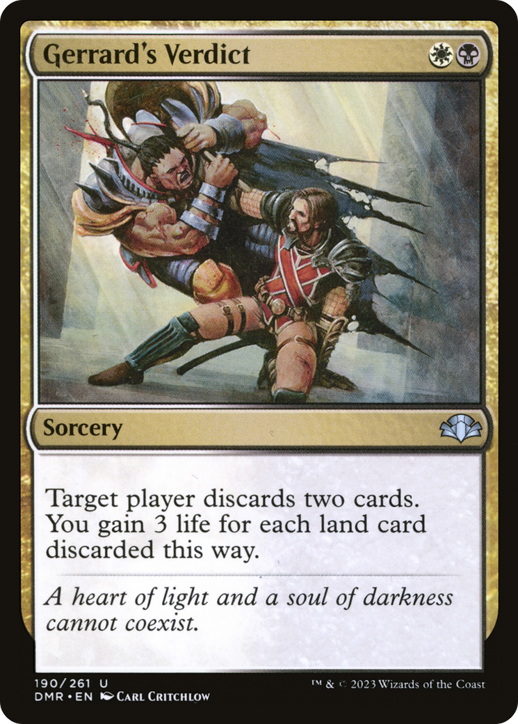 Gerrard's Verdict (190) [Dominaria Remastered] foil - Deck Out Gaming