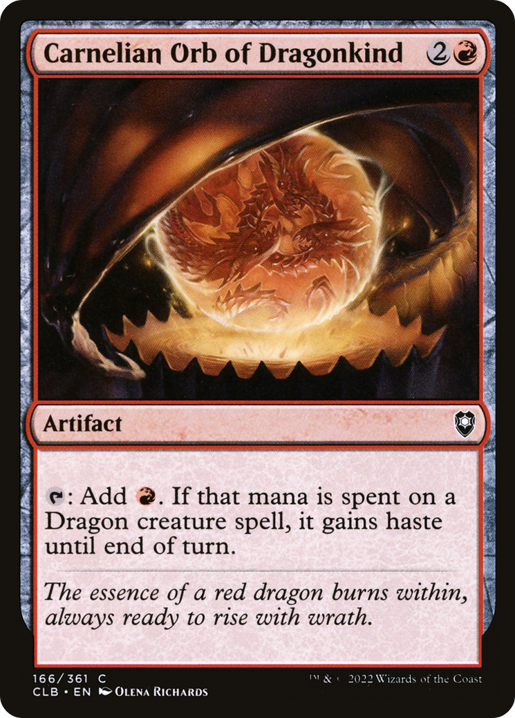 Carnelian Orb of Dragonkind (166) [Commander Legends: Battle for Baldur's Gate] foil - Deck Out Gaming