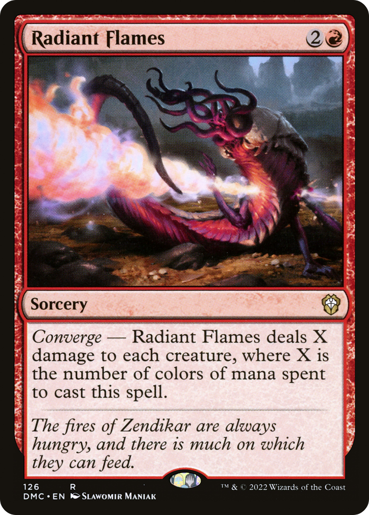 Radiant Flames (126) [Commander: Dominaria United] - Deck Out Gaming